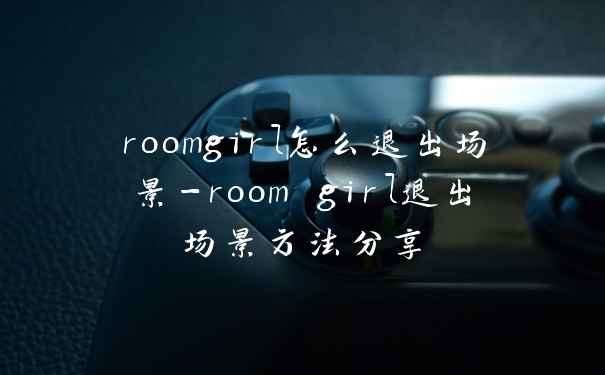 roomgirl怎么退出场景-room girl退出场景方法分享