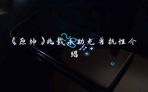 《原神》兆载永劫龙兽抗性介绍