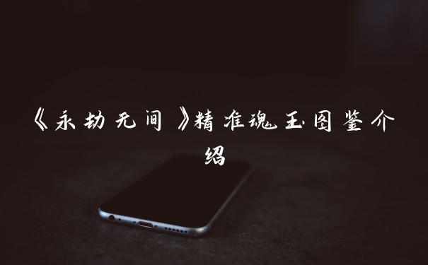 《永劫无间》精准魂玉图鉴介绍