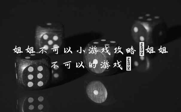 姐姐不可以小游戏攻略(姐姐不可以的游戏)