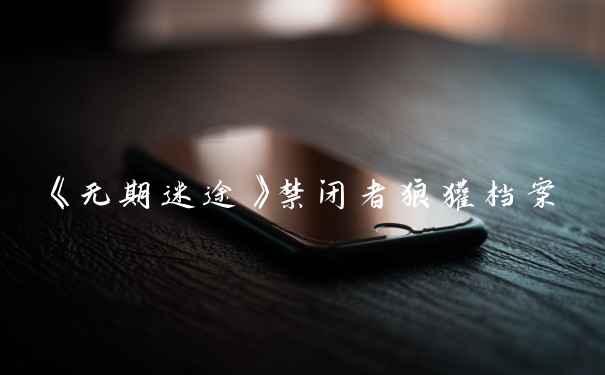 《无期迷途》禁闭者狼獾档案