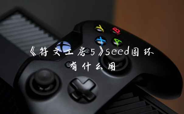 《符文工房5》seed圆环有什么用