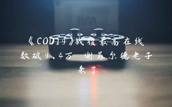 《COD19》战役最高在线数破9.4万 谢菲尔德老子来了