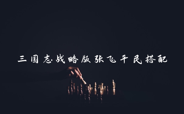三国志战略版张飞平民搭配