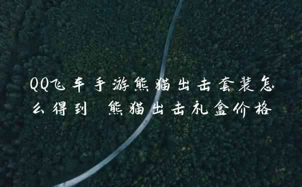 QQ飞车手游熊猫出击套装怎么得到 熊猫出击礼盒价格