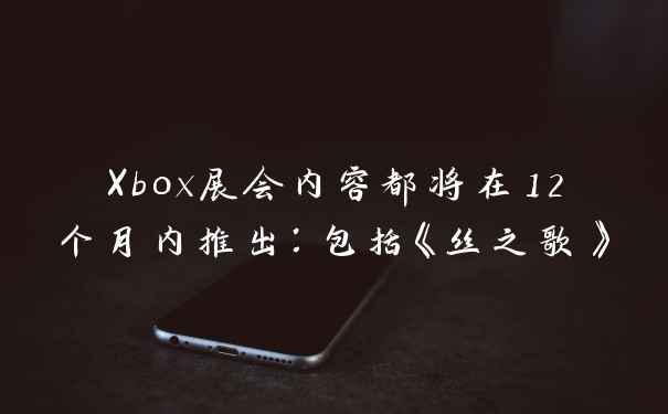 Xbox展会内容都将在12个月内推出：包括《丝之歌》