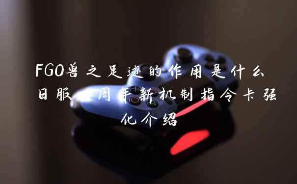 FGO兽之足迹的作用是什么 日服四周年新机制指令卡强化介绍