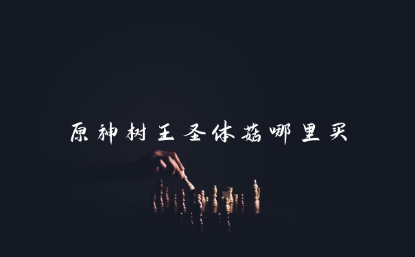 原神树王圣体菇哪里买