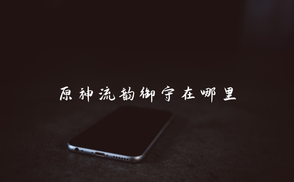 原神流韵御守在哪里