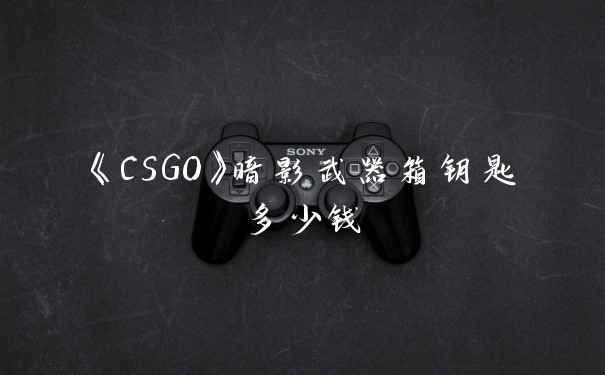《CSGO》暗影武器箱钥匙多少钱
