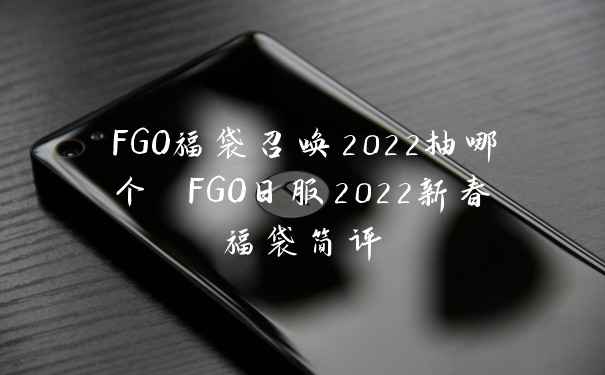 FGO福袋召唤2022抽哪个 FGO日服2022新春福袋简评