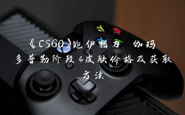《CSGO》鲍伊猎刀 伽玛多普勒阶段4皮肤价格及获取方法