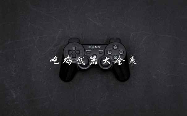 吃鸡武器大全表