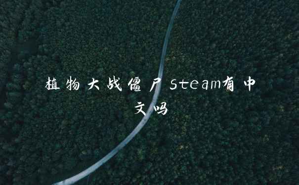 植物大战僵尸steam有中文吗
