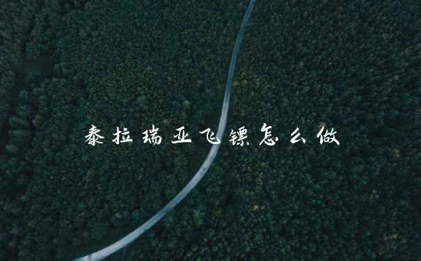 泰拉瑞亚飞镖怎么做