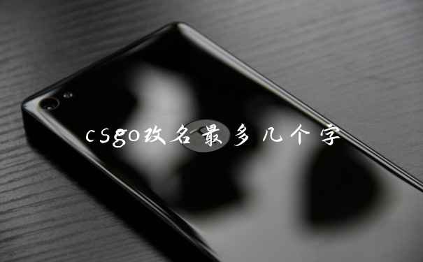 csgo改名最多几个字