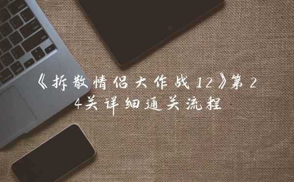 《拆散情侣大作战12》第24关详细通关流程