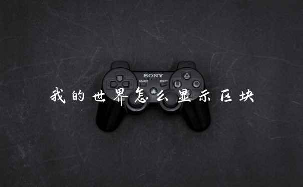 我的世界怎么显示区块