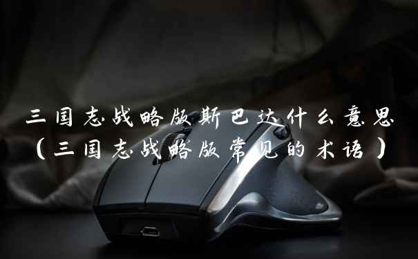 三国志战略版斯巴达什么意思(三国志战略版常见的术语)