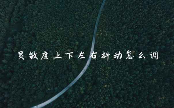 灵敏度上下左右抖动怎么调