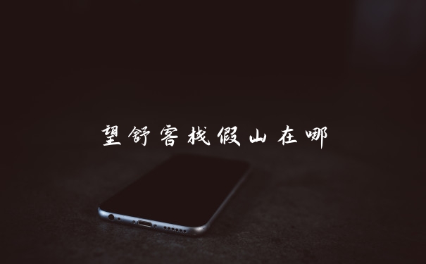 望舒客栈假山在哪