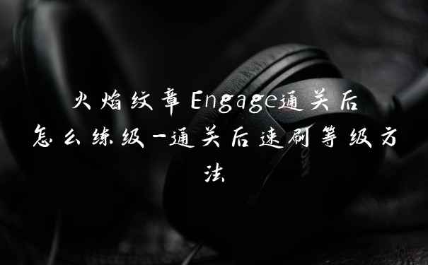 火焰纹章Engage通关后怎么练级-通关后速刷等级方法