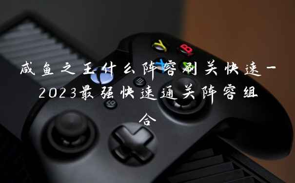 咸鱼之王什么阵容刷关快速-2023最强快速通关阵容组合