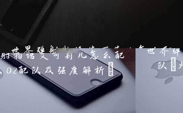 世界弹射物语艾可莉儿怎么配队(火02配队及强度解析)