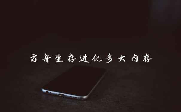 方舟生存进化多大内存