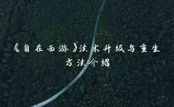 《自在西游》法术升级与重生方法介绍