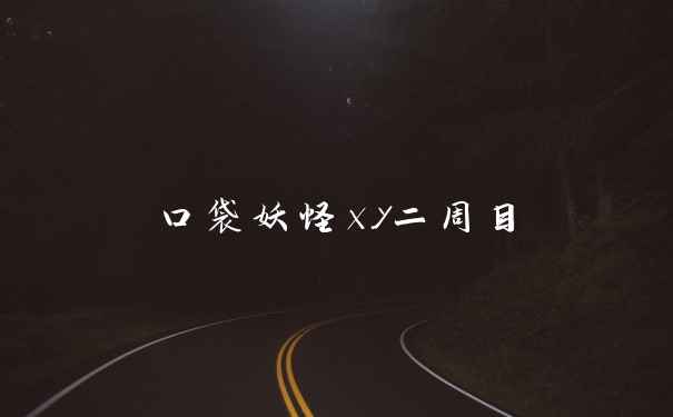 口袋妖怪xy二周目