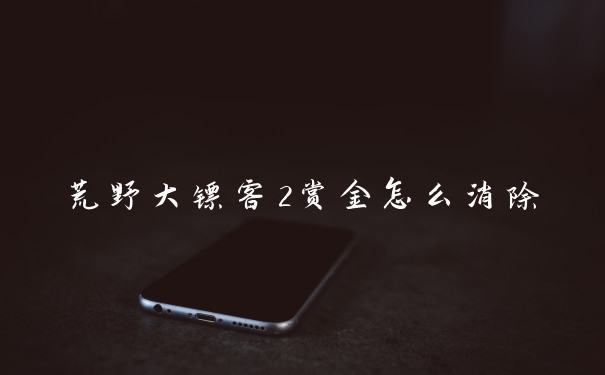 荒野大镖客2赏金怎么消除