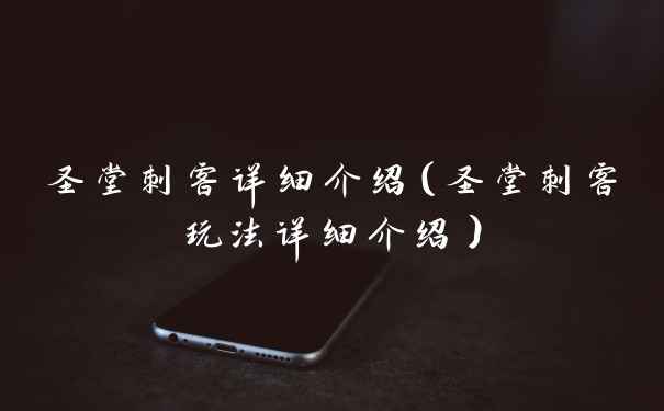 圣堂刺客详细介绍（圣堂刺客玩法详细介绍）