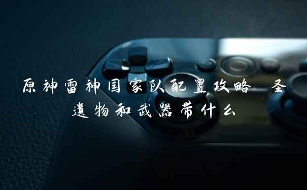 原神雷神国家队配置攻略 圣遗物和武器带什么