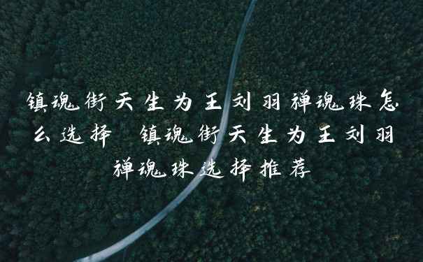 镇魂街天生为王刘羽禅魂珠怎么选择 镇魂街天生为王刘羽禅魂珠选择推荐
