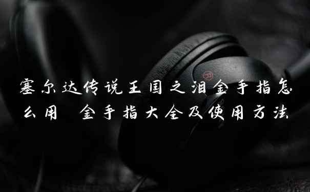 塞尔达传说王国之泪金手指怎么用 金手指大全及使用方法