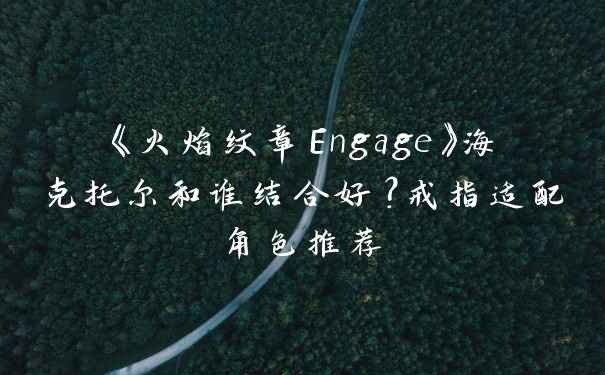 《火焰纹章Engage》海克托尔和谁结合好？戒指适配角色推荐