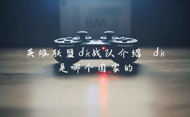 英雄联盟dk战队介绍 dk是哪个国家的