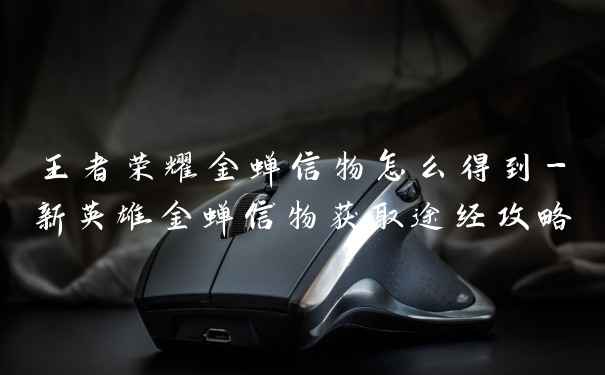 王者荣耀金蝉信物怎么得到-新英雄金蝉信物获取途经攻略