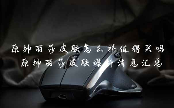 原神丽莎皮肤怎么样值得买吗 原神丽莎皮肤爆料消息汇总