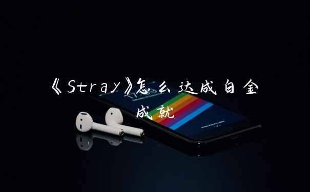 《Stray》怎么达成白金成就
