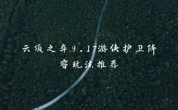 云顶之弈9.17游侠护卫阵容玩法推荐
