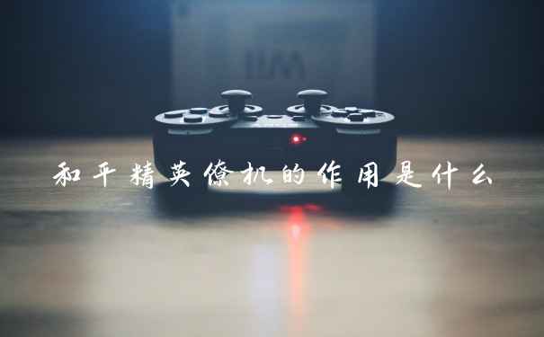 和平精英僚机的作用是什么