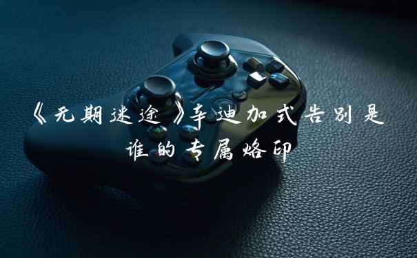 《无期迷途》辛迪加式告别是谁的专属烙印