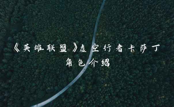 《英雄联盟》虚空行者卡萨丁角色介绍