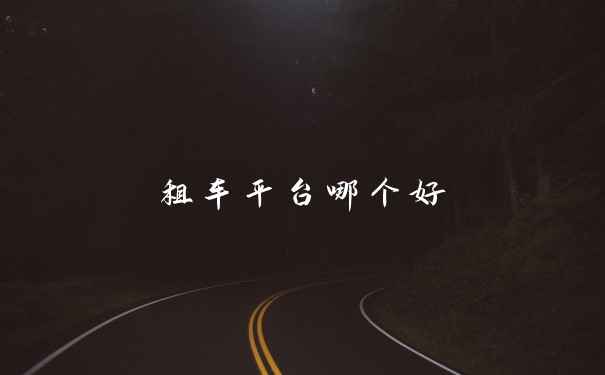 租车平台哪个好