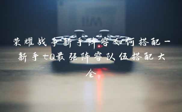 荣耀战争新手阵容如何搭配-新手t0最强阵容队伍搭配大全