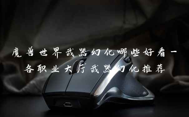 魔兽世界武器幻化哪些好看-各职业大厅武器幻化推荐