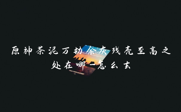 原神茶泥万劫余灰残壳至高之处在哪-怎么去