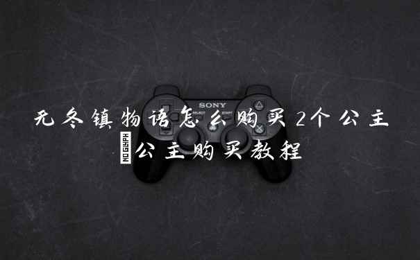 无冬镇物语怎么购买2个公主_公主购买教程